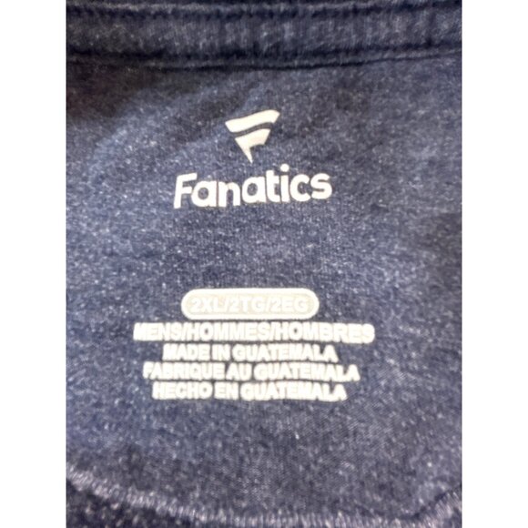 Fanatics Mens Tee Logo Blue Size 2XL/2TG/2EG - Picture 4 of 5